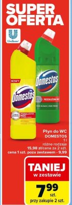 Płyn do WC DOMESTOS różne rodzaje promocja w Carrefour Market