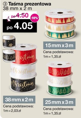 Taśma prezentowa promocja w Woolworth