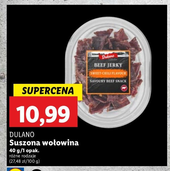 Suszona wołowina Dulano promocja