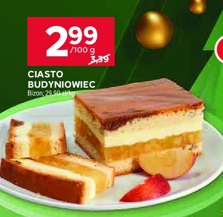 Ciasto budyniowiec Bizon promocja w Stokrotka