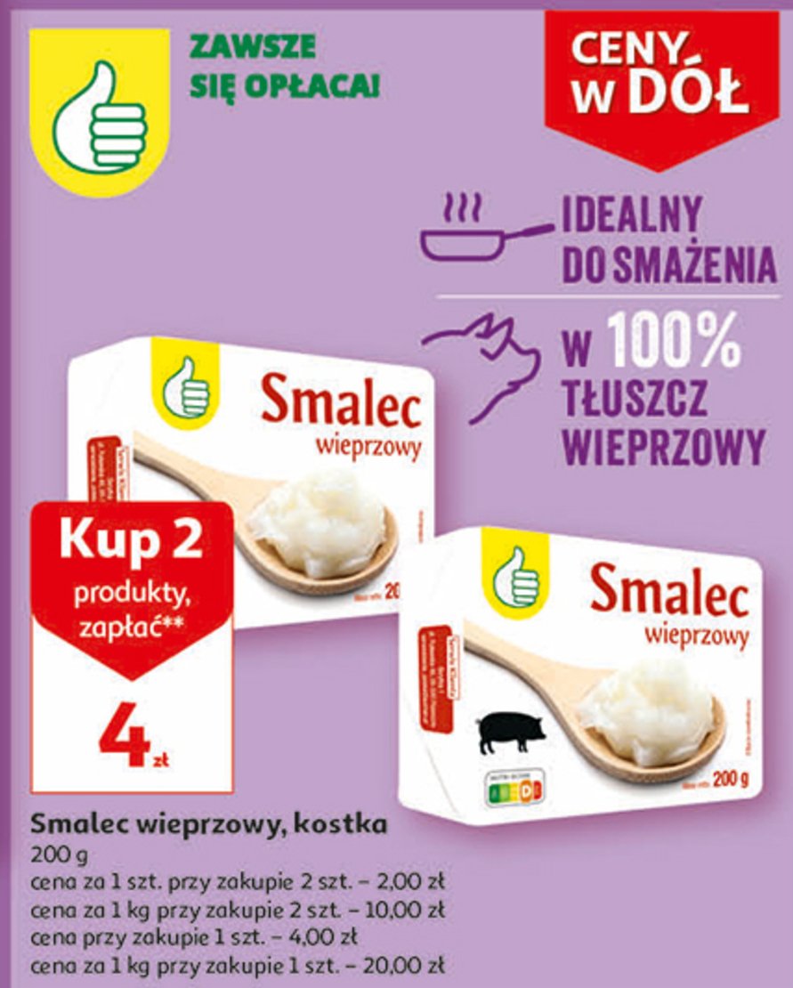 Smalec wyborowy Podniesiony kciuk promocja