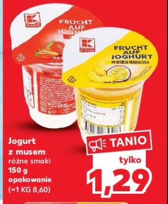 Jogurt truskawka K-classic promocja