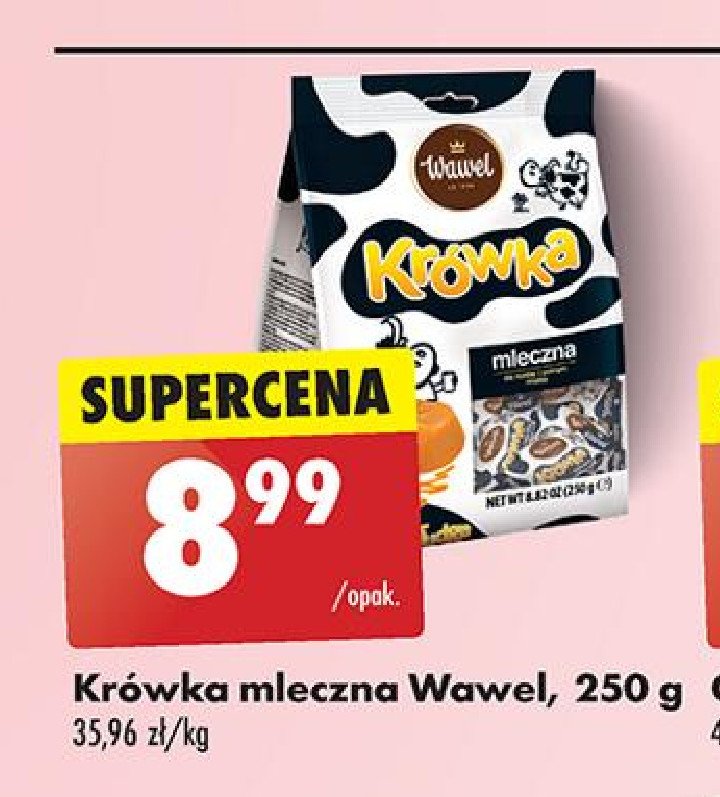 Cukierki Wawel krówka mleczna promocja w Biedronka