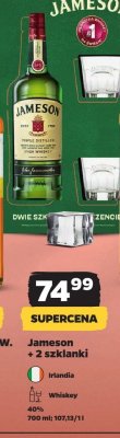 Whiskey Jameson + 2 szklanki promocja w Netto