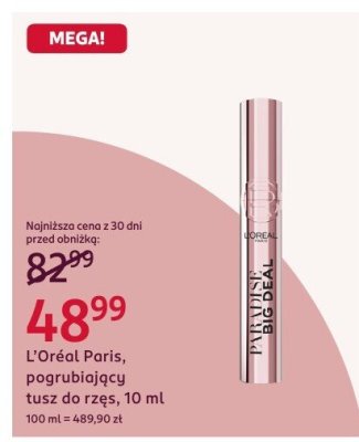 Pogrubiający tusz do rzęs L'Oréal Paris, 10 ml promocja w Rossmann