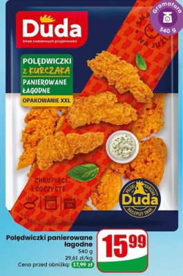 Polędwiczki panierowane łagodne  promocja w Dino