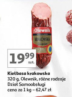 Kiełbasa krakowska Olewnik promocja