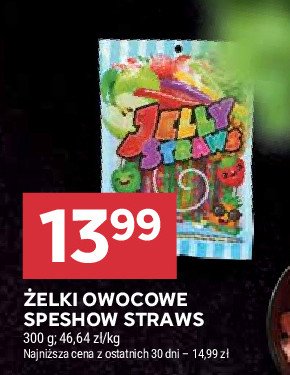 Żelki owocowe jelly straws SPESHOW promocja w Stokrotka