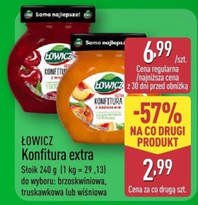 Konfitura extra wiśniowa promocja w Aldi
