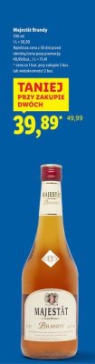 Brandy Majestat 700 ml promocja w Lidl