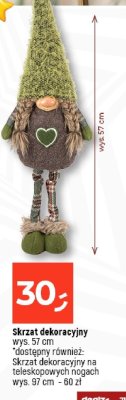 Skrzat dekoracyjny wys. 57 cm promocja w Dealz