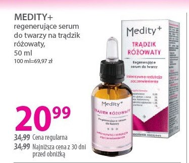 Serum do twarzy na trądzik różowaty Ava medity+ rosacea promocja w Hebe