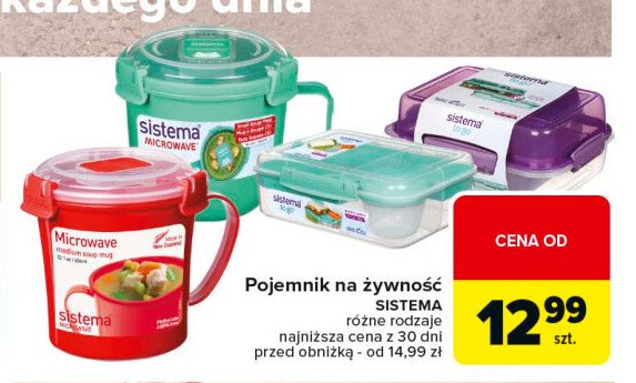 Pojemnik na zupę 940 ml Sistema promocja