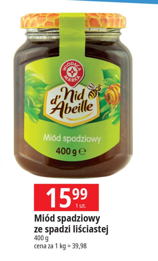 Miód spadziowy Wiodąca marka nid d'abeille promocja