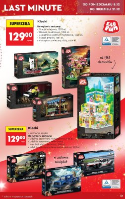 Klocki Ele Fun ruchome części zdalnie sterowana terenówka niebieska lub czerwona 598 el. promocja w Biedronka