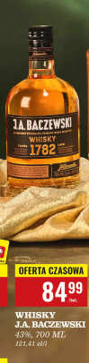 Whisky J.A. Baczewski, 700 ML promocja w Biedronka
