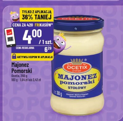 Majonez pomorski Ocetix promocja w POLOmarket