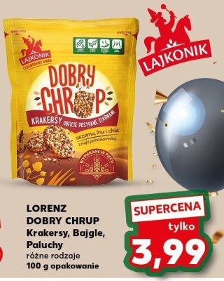 Krakersy LORENZ DOBRY CHRUP Krakersy, Bajgle, Paluchy różne rodzaje 100 g opakowanie promocja w Kaufland