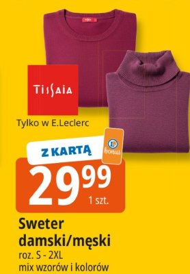Sweter damski/męski Tilala promocja w Leclerc