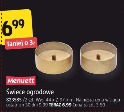 Świece ogrodowe Menuett promocja w Jula