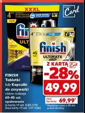 Tabletki do zmywarek lemon FINISH QUANTUM ULTIMATE promocja