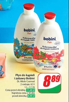 Kolorowy płyn do kąpieli i zabawy zielona woda o zapachu żelków Bobini fun promocja