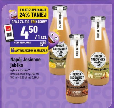 Napój Jesienne jabłko Bracia Sadownicy promocja w POLOmarket