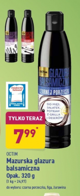 Glazura balsamiczna czarna porzeczka Octim promocja
