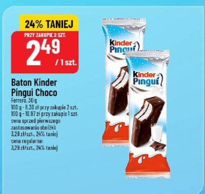 Baton Kinder Pingui Choco Ferrero promocja w POLOmarket