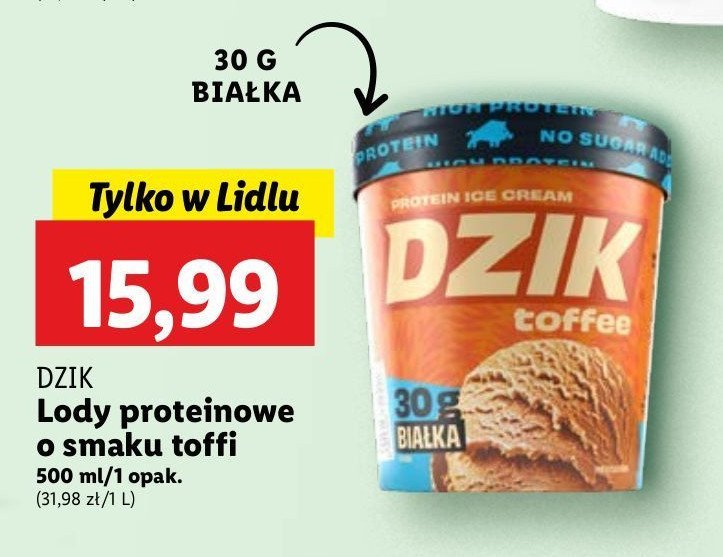 Lody toffee WK DZIK promocja