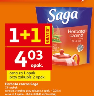 Herbata czarna TYPHOO promocja w Auchan