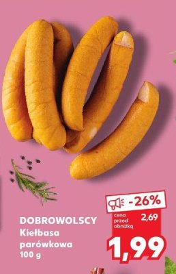 Kiełbasa parówkowa Kraina wędlin promocja w Kaufland