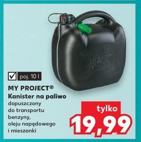 Kanister na benzynę 10 l K-classic myproject promocja