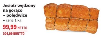Jesiotr wędzony na gorąco – polędwice promocja w Makro