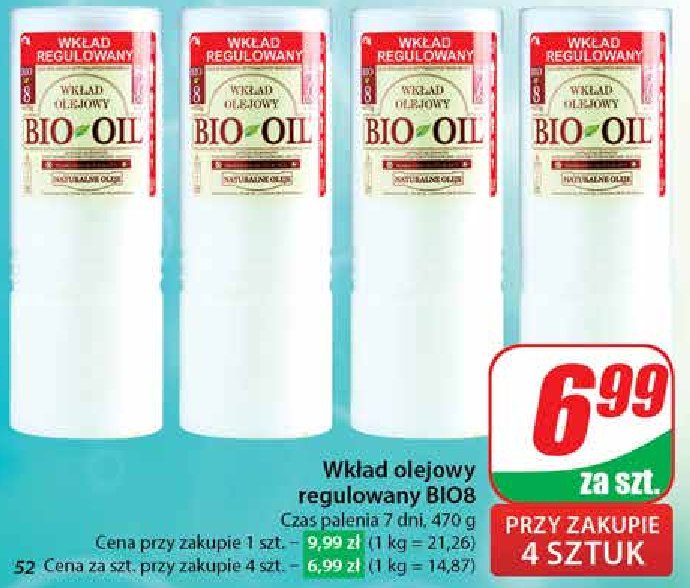 Wkład olejowy bio-8 BIO OIL promocja