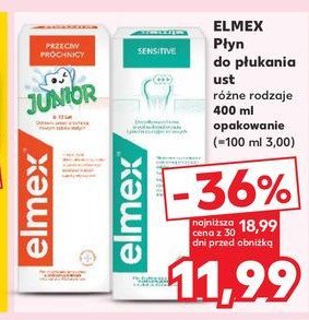 Płyn do płukania jamy ustnej Elmex junior promocja w Kaufland