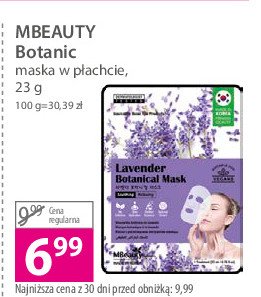 Maska z lawendą kojąca i relaksująca Mbeauty botanical mask promocja
