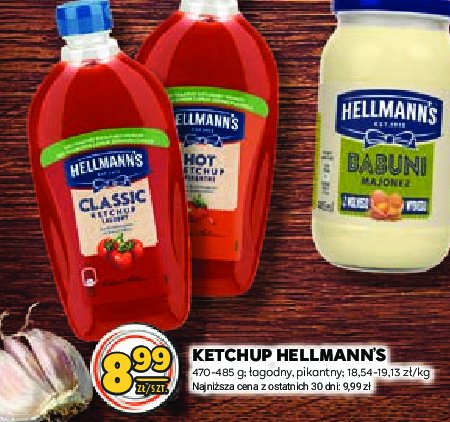 Ketchup łagodny classic Hellmann's promocja