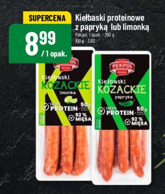 Kiełbaski kozackie limonka Pekpol promocja