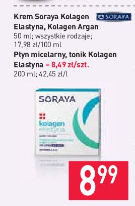 Płyn micelarny Soraya kolagen + elastyna promocja