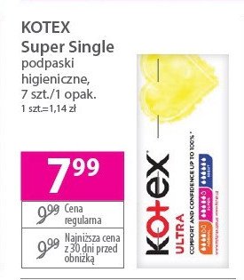 Podpaski normal KOTEX ULTRA promocja