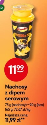 Nachosy z dipem serowym Żabka promocja w Żabka