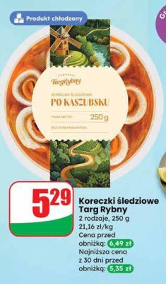 Koreczki śledziowe Targ Rybny po kaszubsku promocja w Dino