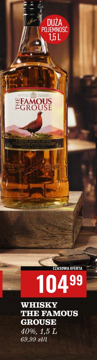 Whisky The famous grouse promocja