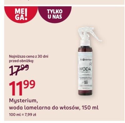 Woda Mysterium lamelarna do włosów, 150 ml promocja w Rossmann