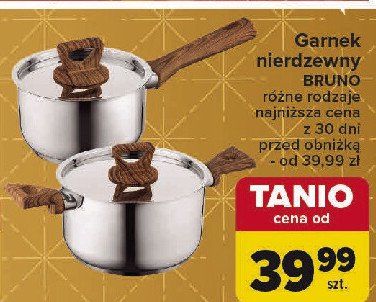 Garnek ze stali nierdzewnej bruno promocja w Carrefour