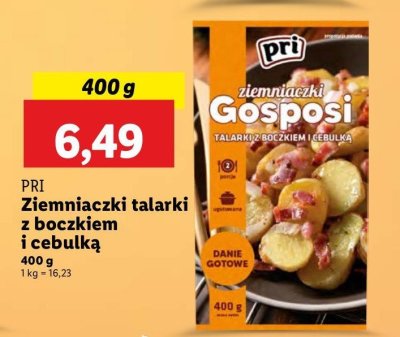 Ziemniaczki gosposi talarki z boczkiem i cebulką Pri promocja