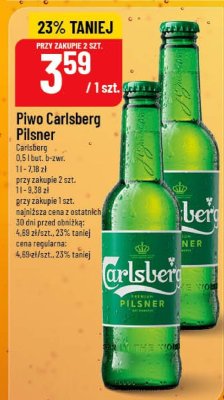 Piwo Carlsberg Pilsner Carlsberg 0,5 l but. b-zwr. promocja w POLOmarket