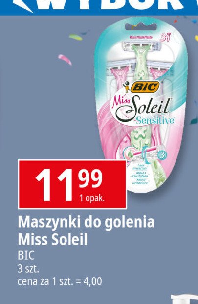 Maszynka do golenia sensitive Bic miss soleil promocja