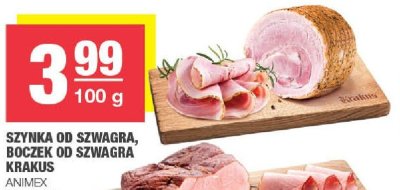 Szynka od szwagra, boczek od szwagra Krakus Animex promocja w SPAR